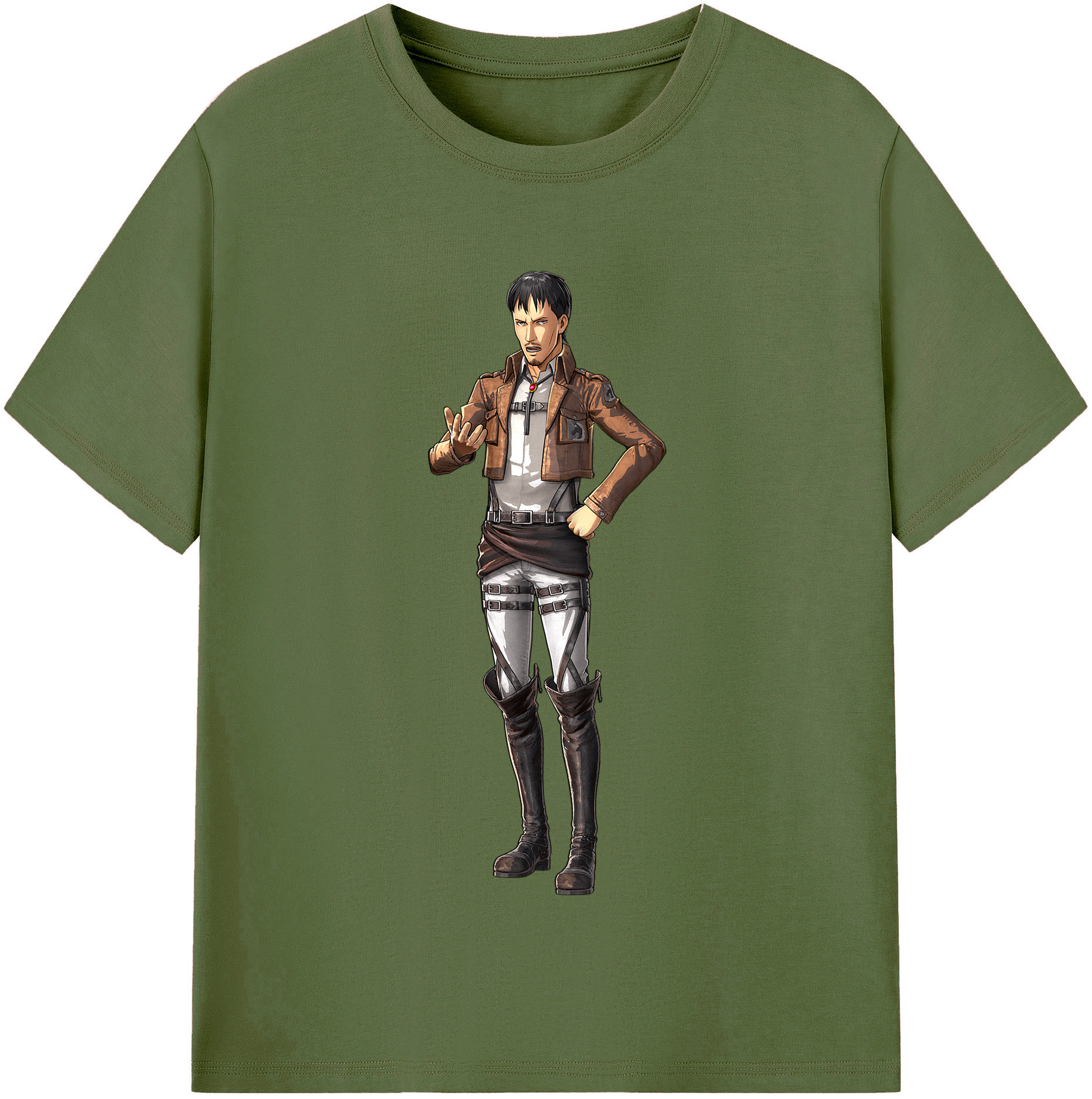 （画像用） 進撃の巨人 Attack on Titan 綿100％半袖Tシャツ（フロントプリント）